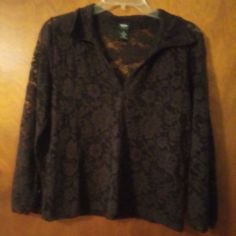 Chocolate lace top